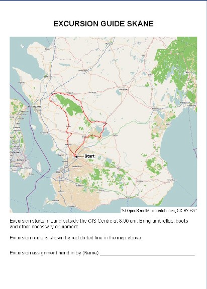 Map example Skåne