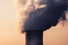 Fossil fuel emissions from plant.