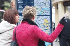People looking at a map.