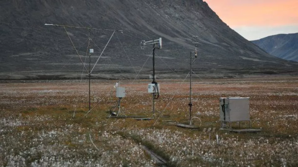 Zackenberg på nordöstra Grönland, en av forskningsstationerna som ingår i Interact. Foto: Mikhail Mastepanov.